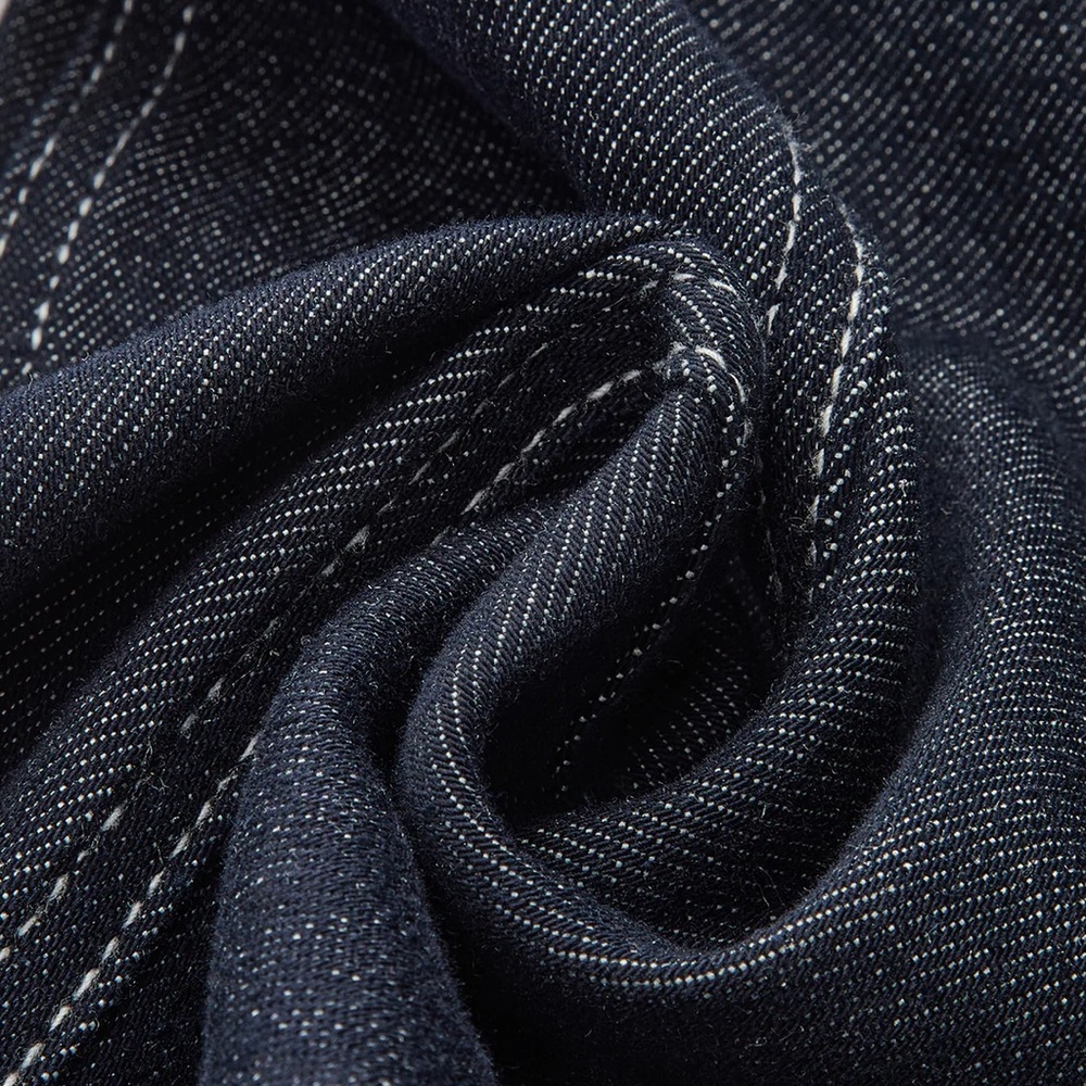 COMMENSE Denim Contrast-Stitch Pants - size Large - Picture 3 of 4